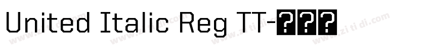 United Italic Reg TT字体转换